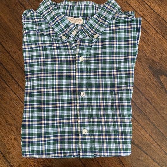 𝅺MEN'S XL button down long sleeve plaid shirt 100% cotton - Picture 6 of 6